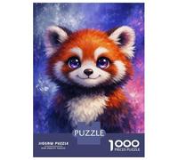 Rompecabezas De 1000 Piezas para Adultos Cute Red Panda Portrait Rompecabezas para Adultos Juegos Relajantes para La Diversión Familiar Interacción Entre Padres E Hijos 70x50cm/1000pcs