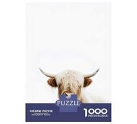 Rompecabezas De 1000 Piezas para Adultos Cute Snowy Highland Cattle Rompecabezas para Adultos Juegos Divertidos Análisis Y Lógica Regalos para Amigos Y Familiares 52x38cm/1000pcs