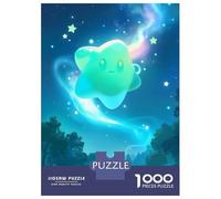 Rompecabezas De 1000 Piezas para Adultos Cute Star in Polar Lights Rompecabezas para Adultos Juguetes Antiestrés Corte De Precisión Actividades Divertidas En Casa 38x26cm/1000pcs