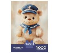 Rompecabezas De 1000 Piezas para Adultos Cute Teddy Bear Sailor Rompecabezas para Adultos Juego De Ingenio Desafío Difícil Desafiante De Completar 70x50cm/1000pcs