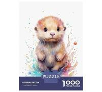 Rompecabezas De 1000 Piezas para Adultos Cute Watercolor Baby Otter Rompecabezas para Adultos Juegos De Relajación Una Obra De Arte Regalos para Amigos Y Familiares 70x50cm/1000pcs