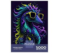 Rompecabezas De 1000 Piezas para Adultos Cute Whimsical Seahorse Rompecabezas para Adultos Juegos De Relajación Regalos para Mujeres Cumpleaños Y Navidad 38x26cm/1000pcs