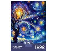 Rompecabezas De 1000 Piezas para Adultos Dancing Night Starry Art Rompecabezas para Adultos Juego Práctico Decoración del Hogar Regalos De Cumpleaños Y Únicos 70x50cm/1000pcs