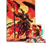 Rompecabezas de 1000 Piezas para Adultos Dark Angel Paladin Phoenix, decoración artística para el hogar, Juego práctico, Apto para Mayores de 14 años, 50x75cm