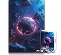 Rompecabezas de 1000 Piezas para Adultos Dark Planet, Juego Educativo Divertido de Actividades de Aprendizaje, Cualquier ocasión Tamaño 38x26cm