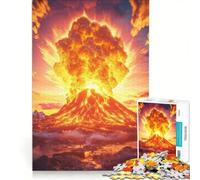 Rompecabezas de 1000 Piezas para Adultos Datos fascinantes sobre volcanes Juguete Educativo Ideal para la interacción Entre Padres e Hijos cumpleaños y Navidad 50x75cm