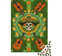 Rompecabezas De 1000 Piezas para Adultos Day of The Dead Art Print-4 Rompecabezas para Adultos Juego Práctico Ensamblaje De Patrones Desafiante De Completar 70x50cm/1000pcs