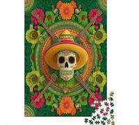 Rompecabezas De 1000 Piezas para Adultos Day of The Dead Art Print-5 Rompecabezas para Adultos Juguetes De Bricolaje Análisis Y Lógica Regalos De Cumpleaños Y Únicos 52x38cm/1000pcs