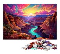 Rompecabezas de 1000 Piezas para Adultos de American Grand Canyon en Fantasy World Rompecabezas de Papel para Adultos Juego Educativo de 1000 Piezas (38 x 26 cm)