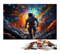 Rompecabezas de 1000 Piezas para Adultos de Astronauts Enter The Colorful Universe Rompecabezas de Papel para Adultos Juego Educativo de 1000 Piezas (38 x 26 cm)