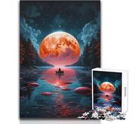 Rompecabezas de 1000 Piezas para Adultos de Big Red Moon, Juego de Aprendizaje de Pensamiento estratégico, Regalo Ideal para Cualquier Evento, tamaño 50x75cm