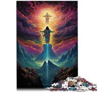 Rompecabezas de 1000 piezas para adultos de Brasil Jesús Savior Brain Teaser Game es ideal como regalo para toda la familia de 19.7 x 29.5 pulgadas para adolescentes de 14 años en adelante