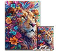 Rompecabezas de 1000 Piezas para Adultos, de cartón, de El Rey León, para diversión Familiar, Ideal para Decorar escritorios de 14+, 26x38cm