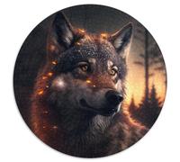 Rompecabezas de 1000 Piezas para Adultos, de cartón, de Lobo. Un desafío para Adolescentes, Ideal para una Noche de Juegos en Familia (67,5 x 67,5 cm).