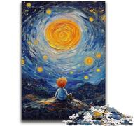 Rompecabezas de 1000 Piezas para Adultos de El Principito del Cielo Nocturno Rompecabezas de 1000 Piezas para Pasar el rato en casa con Piezas aleatorias Que se entrelazan (26x38cm)