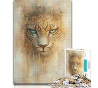 Rompecabezas de 1000 Piezas para Adultos, de El Rey León Negro sobre Oro, Ideal para Adolescentes, Toda la Familia Apto para niños de 14 años (tamaño 38x26cm)