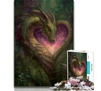 Rompecabezas de 1000 Piezas para Adultos, de fantasía, de dragón Volador, difícil de superar, Juguetes de Juego Cada Pieza es única Diversión Familiar desafiante (tamaño 75x50cm)