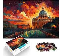 Rompecabezas de 1000 piezas para adultos de la Ciudad del Vaticano para decoración de pared, regalos únicos de cumpleaños y Navidad, 14.95 x 20.47 pulgadas para adolescentes de 14 años en adelante