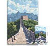 Rompecabezas de 1000 Piezas para Adultos de la Gran Muralla China Juego Educativo y Divertido de Actividades de Aprendizaje Cualquier ocasión Tamaño 38x26cm