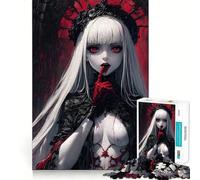 Rompecabezas de 1000 Piezas para Adultos de la Reina Vampiro,Juguete Que desafía la Mente,Corte preciso,alineación, Actividad Divertida para Toda la Familia (38x52cm)