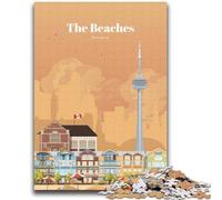 Rompecabezas de 1000 Piezas para Adultos de Las Playas de Toronto, Juguetes educativos, Regalos antiestrés para el Amigo Invisible (para Mayores de 14 años), 2000 Piezas (70x100cm)