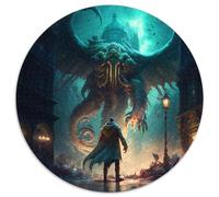 Rompecabezas de 1000 Piezas para Adultos de los Mitos de Cthulhu cumpleaños o Vacaciones Juguete para Fiestas 1000 Piezas (67,5x67,5cm)