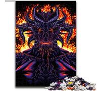Rompecabezas de 1000 Piezas para Adultos de Madera de Demon from Hell, un Regalo Ideal para la diversión Familiar de 50x75cm para Vacaciones, cumpleaños y Noches de Juegos en Familia