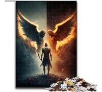 Rompecabezas de 1000 Piezas para Adultos, de Madera, de los Demonios del Infierno Manualidad Familiar, Ideal para cumpleaños y festividades 1000 Piezas(50x75cm)