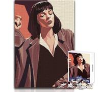 Rompecabezas de 1000 Piezas para Adultos de MIA Wallace, Pulp Fiction, Tranquilo y Divertido Tiempo Libre, Juguete avanzado de precisión Troquelado, tamaño 38x26cm