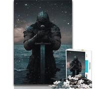 Rompecabezas de 1000 Piezas para Adultos de Mighty Medieval Knight Ejercita tu Cerebro Juguetes adictivos para Cultivar la Paciencia Juego de desafío único (50x75cm)