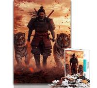 Rompecabezas de 1000 Piezas para Adultos, de Ninja y Tigre, Ideal para Regalar a Toda la Familia (75x50cm)