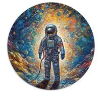 Rompecabezas de 1000 Piezas para Adultos De pie sobre el Infinito, Rompecabezas Redondo de 1000 Piezas, Ideal para diversión Familiar, relajación y Regalos navideños, 67,5 x 67,5 cm