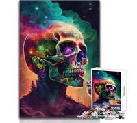 Rompecabezas de 1000 Piezas para Adultos de Psycho Skull, Juego de Aprendizaje de Pensamiento estratégico, Regalo Ideal para Cualquier Evento, tamaño 50x75cm