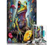 Rompecabezas de 1000 Piezas para Adultos, de Ranas arbóreas de Colores, difícil de superar, Cada Pieza es única Divertido Juego Familiar desafiante (tamaño 75x50cm)