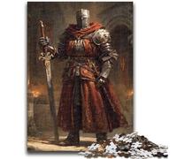 Rompecabezas de 1000 Piezas para Adultos, de un Caballero Medieval difícil de superar, Ideal para Adolescentes, Ideal para Decorar escritorios a Partir de 14 años (75x50cm)