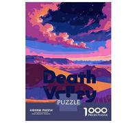 Rompecabezas De 1000 Piezas para Adultos Death Valley National Park Illustration Rompecabezas para Adultos Juegos Relajantes Difícil Difícil Cumpleaños Y Navidad 52x38cm/1000pcs