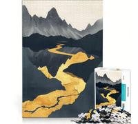 Rompecabezas de 1000 Piezas para Adultos decoración de Naturaleza Dorada Juguete para Pared Carrera de Velocidad Manual Adecuado para decoración de Escritorio 38x52cm