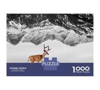 Rompecabezas De 1000 Piezas para Adultos Deer in The Mountains 2 Rompecabezas para Adolescentes Juegos Familiares Difícil Difícil Interacción Entre Padres E Hijos 70x50cm/1000pcs