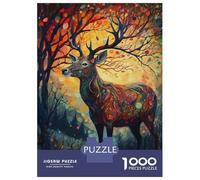 Rompecabezas De 1000 Piezas para Adultos Deer Sunset 2 Rompecabezas para Adultos Juguete Decoración De Pared Regalos para Mujeres para Cumpleaños, Navidad 52x38cm/1000pcs