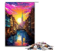 Rompecabezas de 1000 Piezas para Adultos del Casco Antiguo de Zúrich Decoración Adolescentes a Partir de 14 años 75 x 50 cm