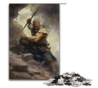 Rompecabezas de 1000 Piezas para Adultos del Dios Griego de la Guerra de Madera Juguete Educativo Intelectual descomprimible 75 x 50 cm.