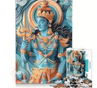 Rompecabezas de 1000 Piezas para Adultos del Dios hindú Indra Juego Interactivo para Padres e Hijos Toda la Familia 50x75cm