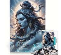 Rompecabezas de 1000 Piezas para Adultos del Dios hindú Shiva Juego Educativo difícil y desafiante colección de Artistas Bellas Artes 50x75cm