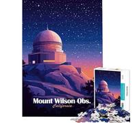 Rompecabezas de 1000 Piezas para Adultos del Observatorio del Monte Wilson Divertido Juego Educativo Juguete desafiante Gran Regalo Desafío difícil (Tamaño 38x52cm)