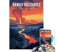 Rompecabezas de 1000 Piezas para Adultos del Parque Nacional de los Volcanes de Hawái Juego Educativo Juguetes didácticos Excelentes Regalos y Juguetes Ideal para Parejas tamaño 75x50cm