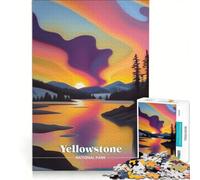 Rompecabezas de 1000 Piezas para Adultos del Parque Nacional de Yellowstone Juegos Familiares desafiante para completar Que fomenta el Amor Entre Parejas 50x75cm