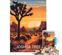 Rompecabezas de 1000 Piezas para Adultos del Parque Nacional Joshua Tree Juego de ingenio Juguete adictivo para Cultivar la Paciencia Regalo Divertido para Mujeres (Tamaño 38x26cm)