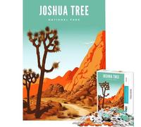 Rompecabezas de 1000 Piezas para Adultos del Parque Nacional Joshua Tree Juguetes adictivos para Cultivar la Paciencia Juego Familiar para aliviar el estrés Regalo de cumpleaños (Tamaño 38x26cm)