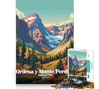 Rompecabezas de 1000 Piezas para Adultos del Parque Nacional Ordesa y Monte Perdido Juego de Corte Fino para desarrollar la Capacidad de razonamiento Juego para Momentos de Tranquilidad Exhibición