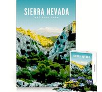 Rompecabezas de 1000 Piezas para Adultos del Parque Nacional Sierra Nevada Entrenamiento de Memoria Disfrute Tranquilo Bordes precisos (38x26cm)